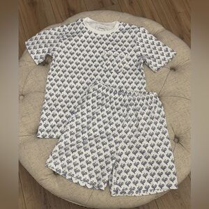 NWOT Lila and Hayes CHARLES BOYS' PIMA COTTON SHORT SET - TENNIS